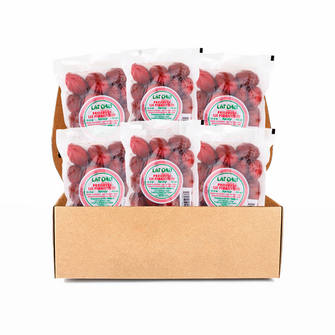 Lat Chiu Preserved Red Pommecythere Spicy, 6 Pack Bundle