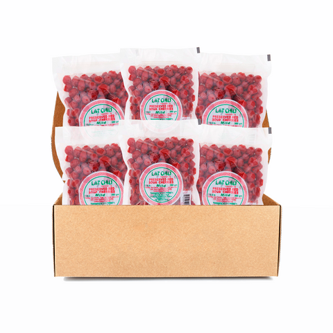 Lat Chiu Preserved Red Sour Cherries Spicy, 6 Pack Bundle